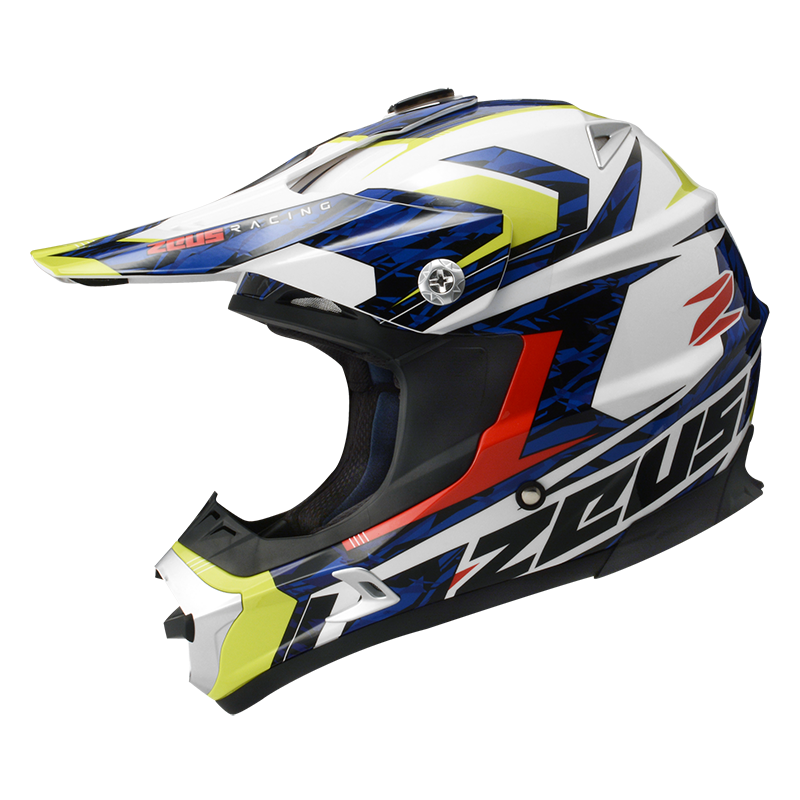 Zeus Zs-951 Mx Helmets White Yellow - Kmx Helmets