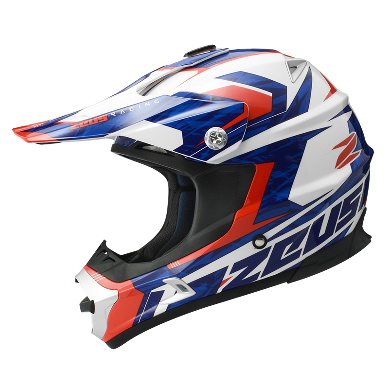 Zeus ZS-951 MX Helmets White Red - KMX Helmets